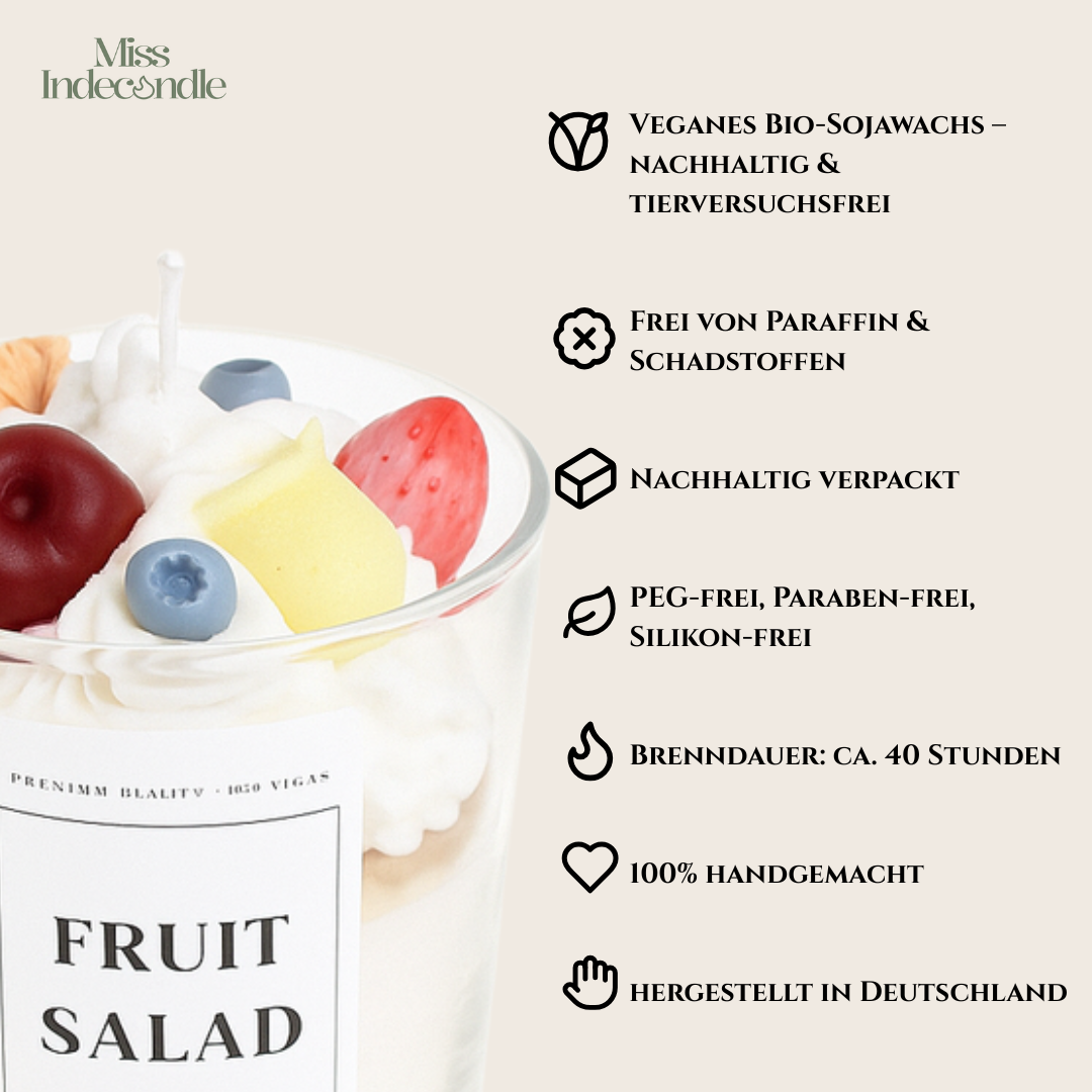 Sojawachskerze| Fruit Salad | 100% handgemacht