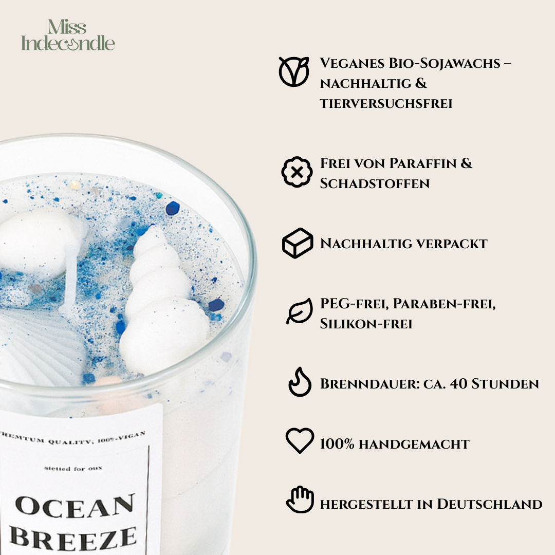 Sojawachskerze| Ocean Breeze