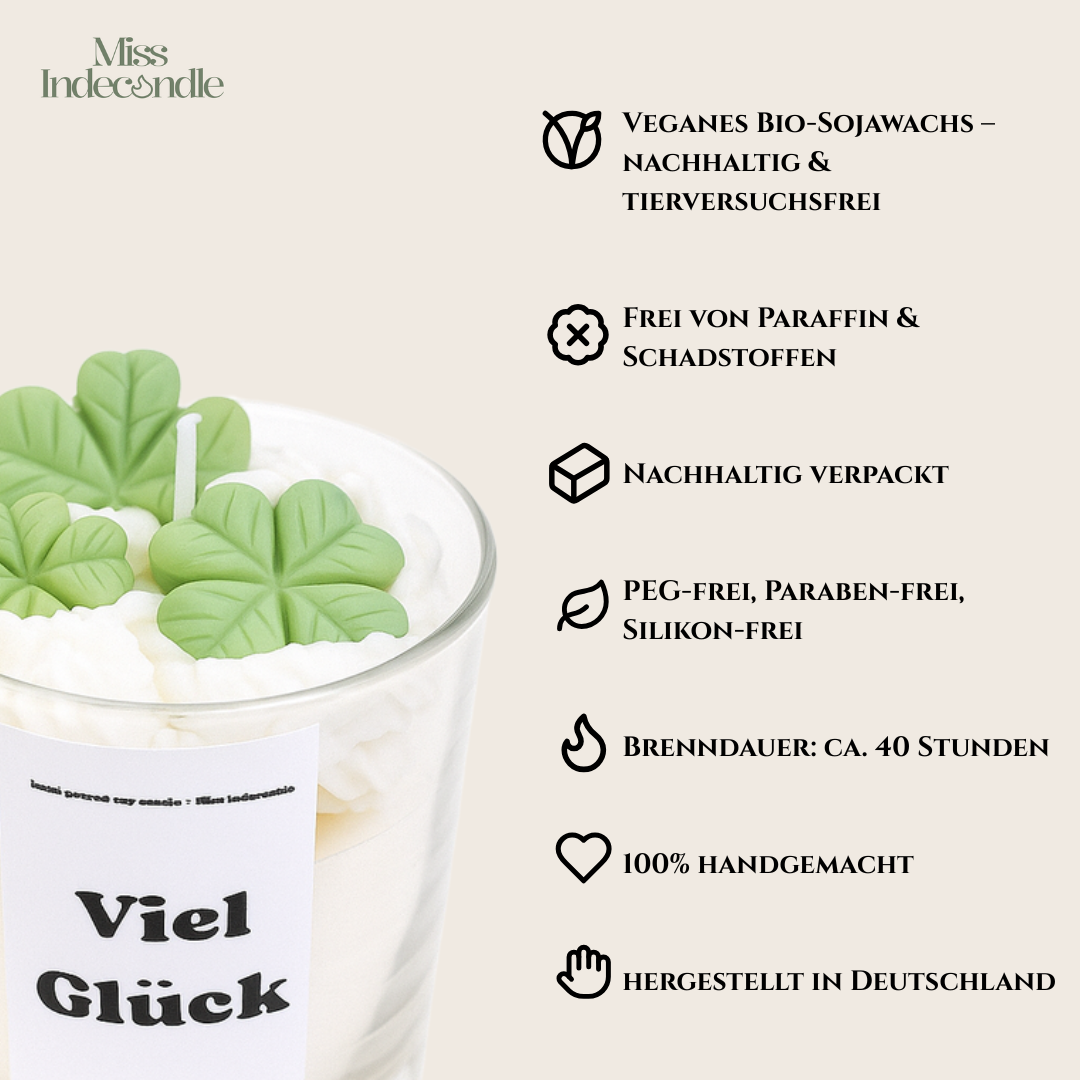 Sojawachskerze | Viel Glück