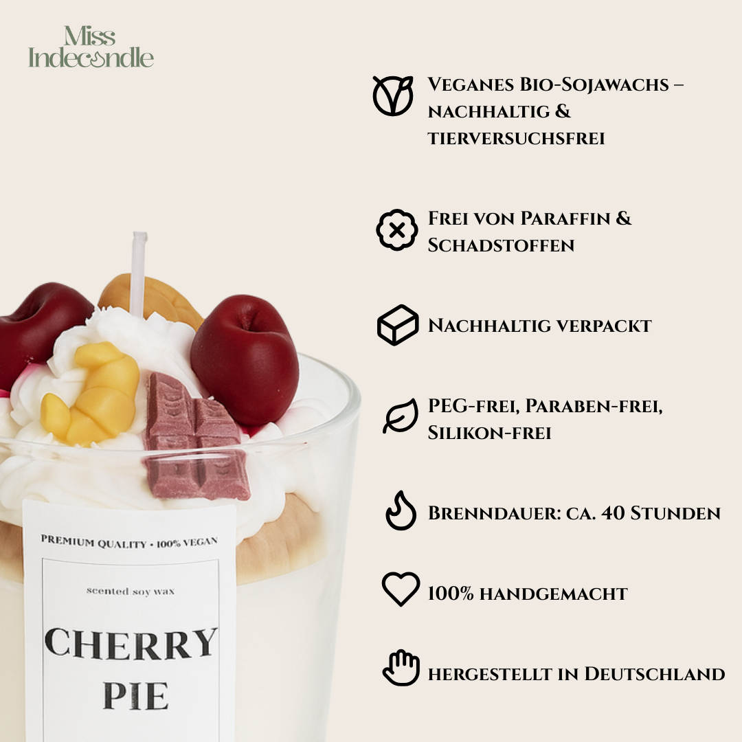 Sojawachskerze| Cherry Pie