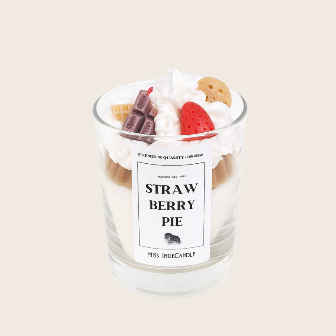 Sojawachskerze| Strawberry Pie