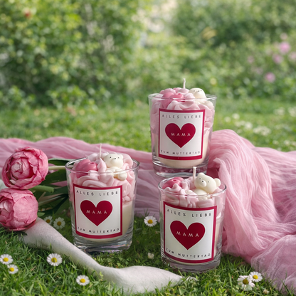 Alles Liebe zum Muttertag / Sojawachskerze